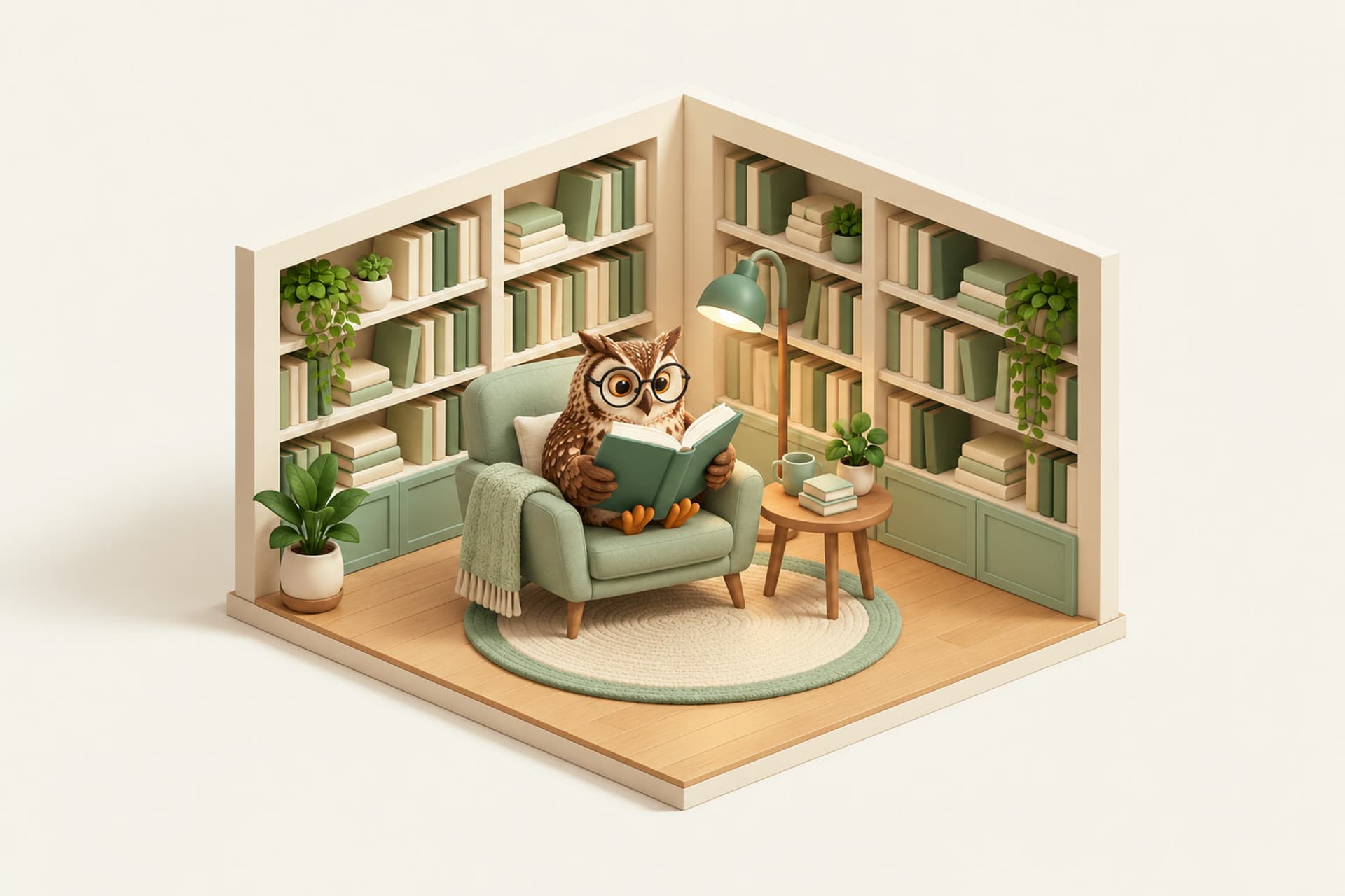 June reading in the library