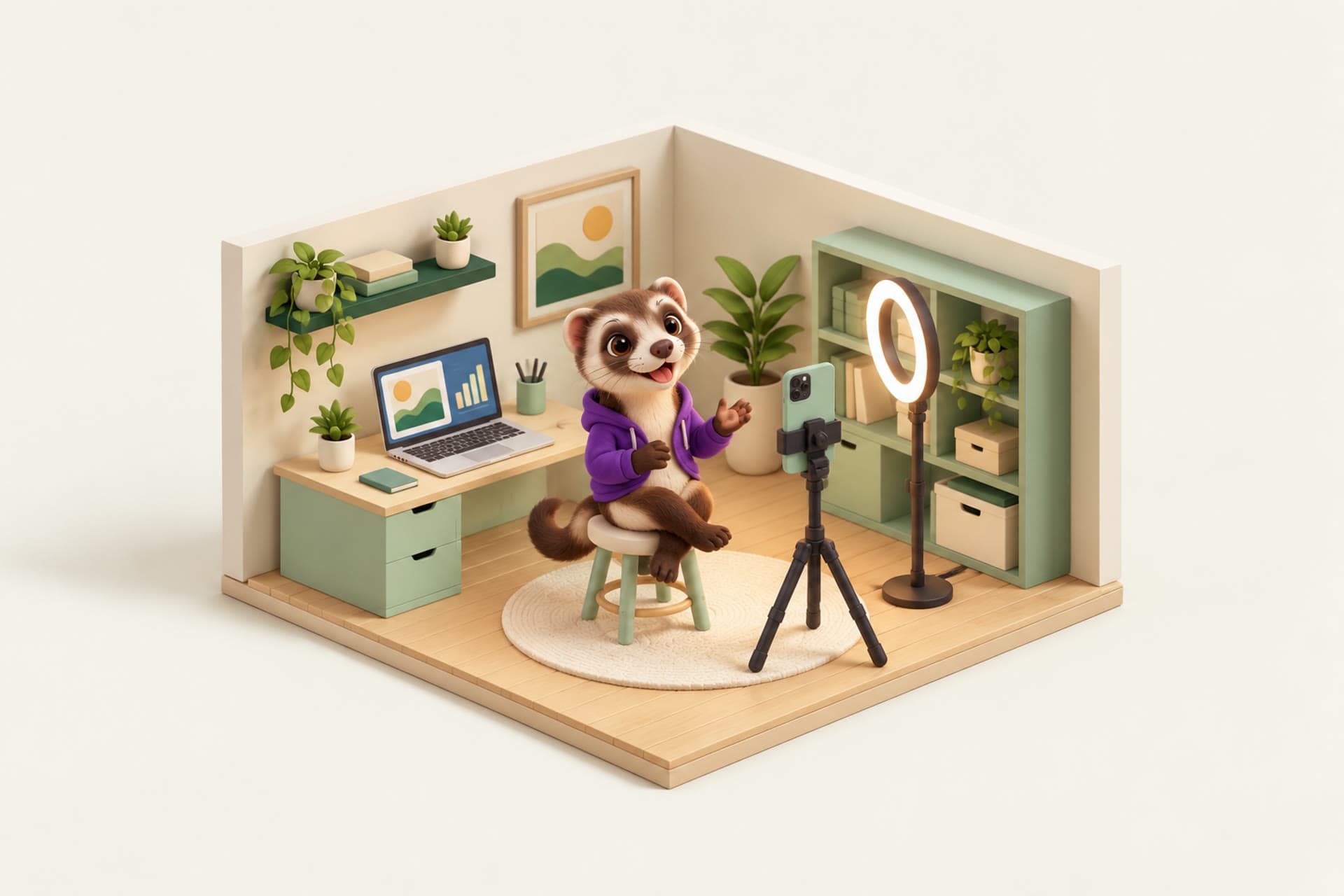 Leo in the studio